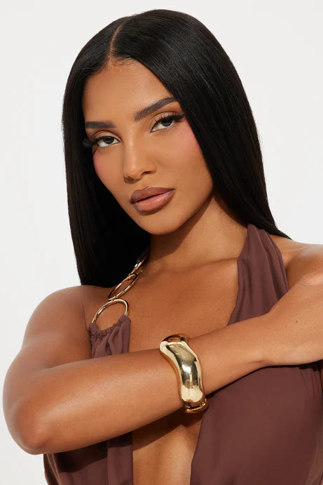 Bracelet manchette Frankie's Statement - Or