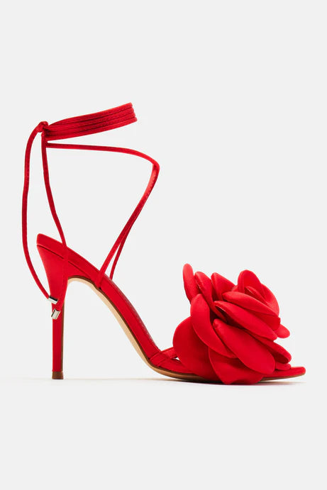 Sandales à talons Love Is Blooming - Rouge