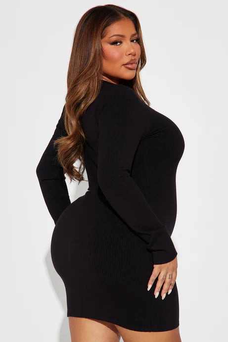 Mini-robe Bella Snatched - Noir