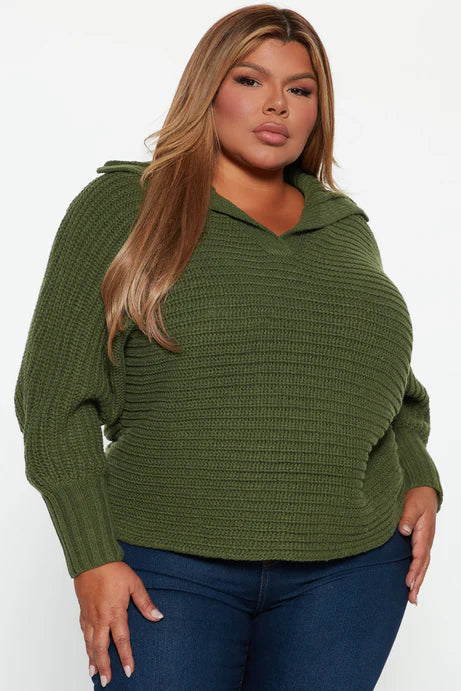 Pull polo confortable à col côtelé - Hunter