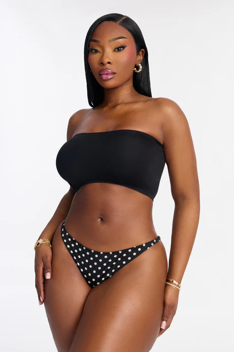 A Little Wild G-String Panty - Noir/Blanc