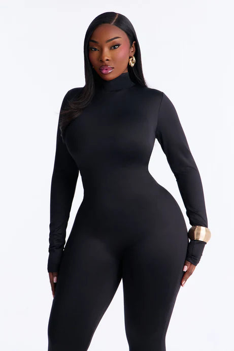 Combinaison Capri à double ligne contour - Noir