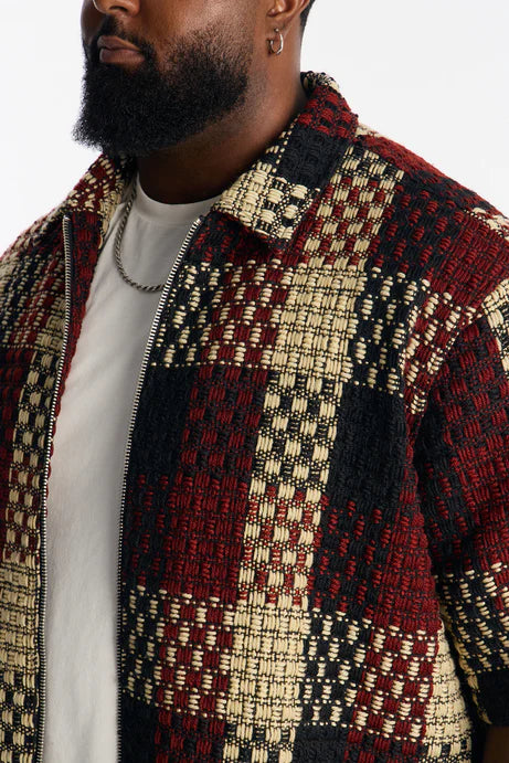 Chemise zippée Beverly Tweed - Marron