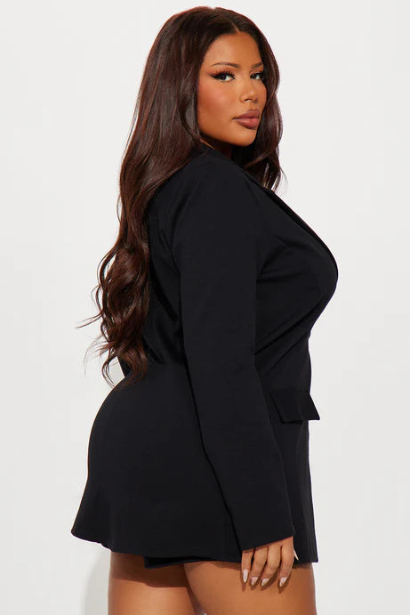 Ensemble Blazer Et Micro Short Cindy - Noir