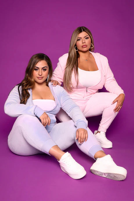 L'ensemble original en velours Trendsetter - Bleu