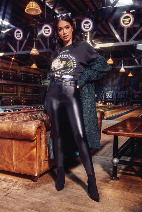 Pantalon taille haute Sammie - Noir