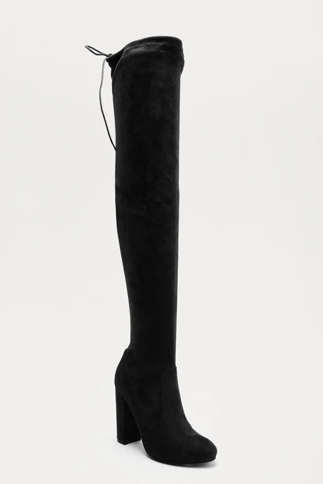 Jolies bottes hautes à la cuisse - Noir