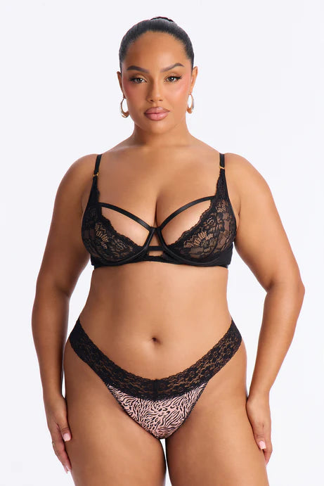 Cage Me In String Panty - Nu/combo