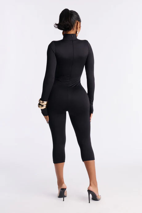 Combinaison Capri à double ligne contour - Noir