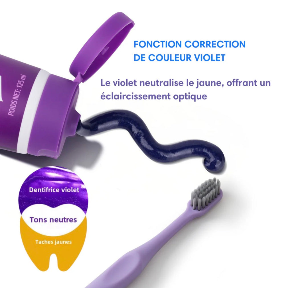 Maison-Veluxe™ Dentifrice Violet Blanchissant