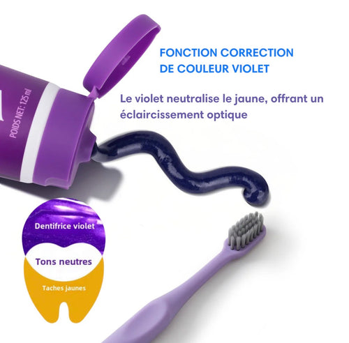 Maison-Veluxe™ Dentifrice Violet Blanchissant