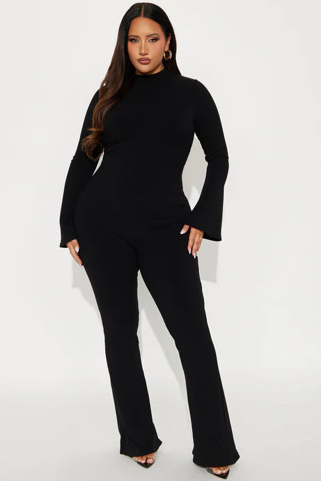 Combinaison à manches longues Seraphina Snatched - Noir