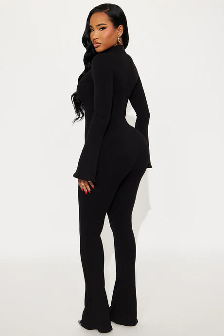 Combinaison à manches longues Seraphina Snatched - Noir