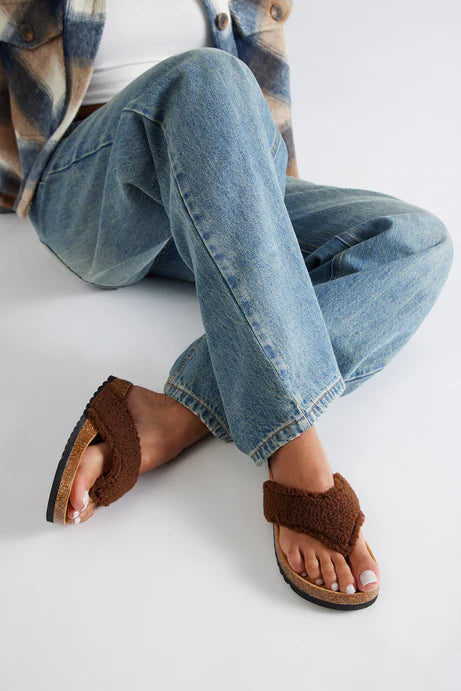 Tongs Keanu Sherpa - Chocolat