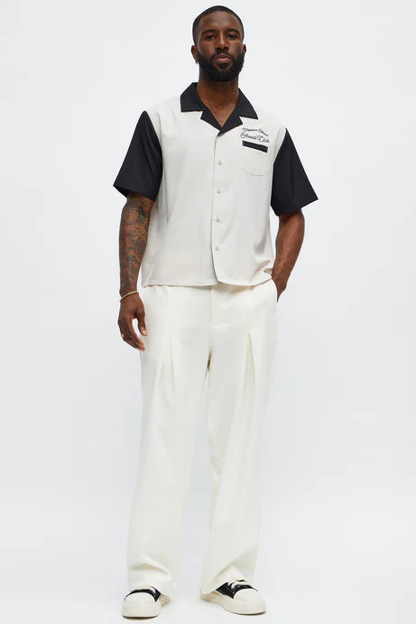 Chemise de bowling Regular Fit Social Club - Noir/combo