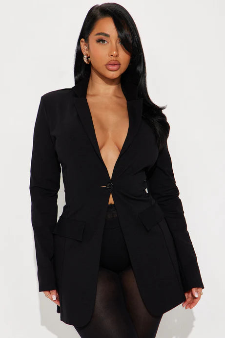 Ensemble Blazer Et Micro Short Cindy - Noir