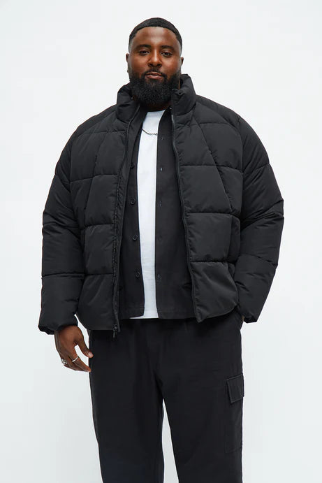 Doudoune matelassée décontractée sur piste - Noir