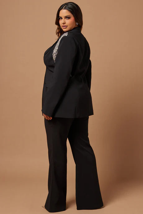 Ensemble de costume embelli Claire - Noir