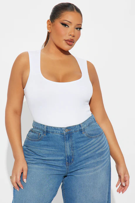 Body sans couture Cindy - Blanc