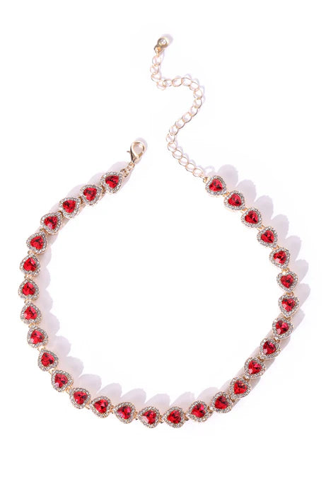 Collier Loving On You - Rouge