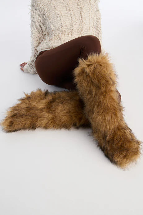 Bottes en fausse fourrure Fireside - Marron/combo