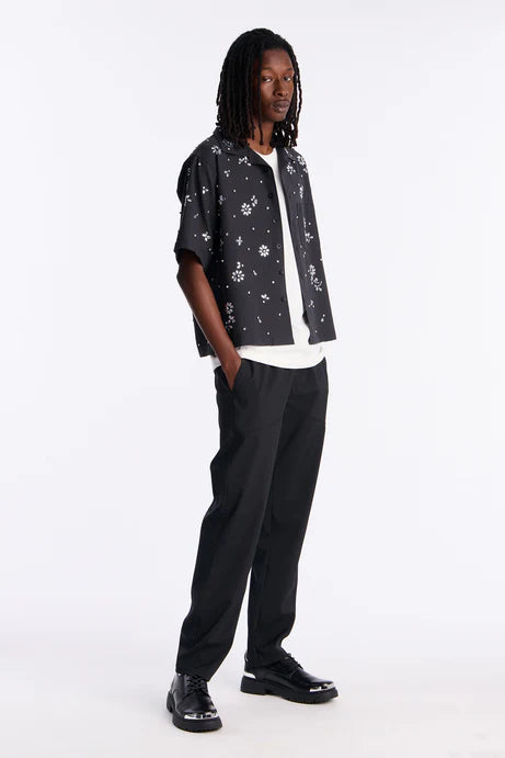 Chemise boutonnée Chrome Bloom Cuban - Noir