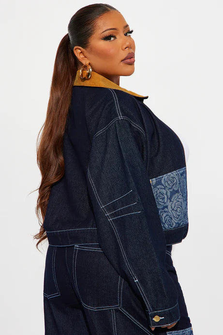 Veste en jean Essex - Denim foncé