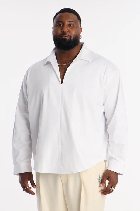 Chemise Lumina Essential Relaxée - Blanc