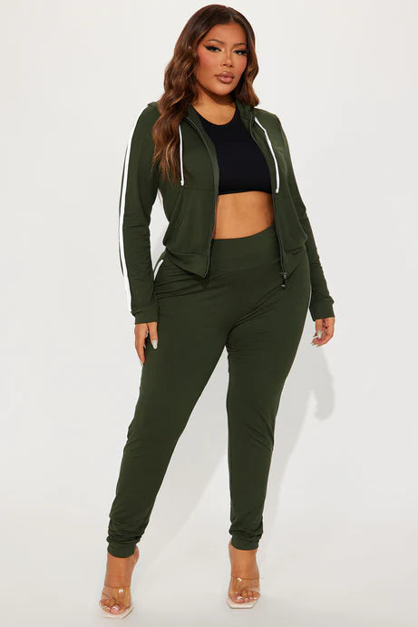 Tennis Courts III Zip Set - Olive