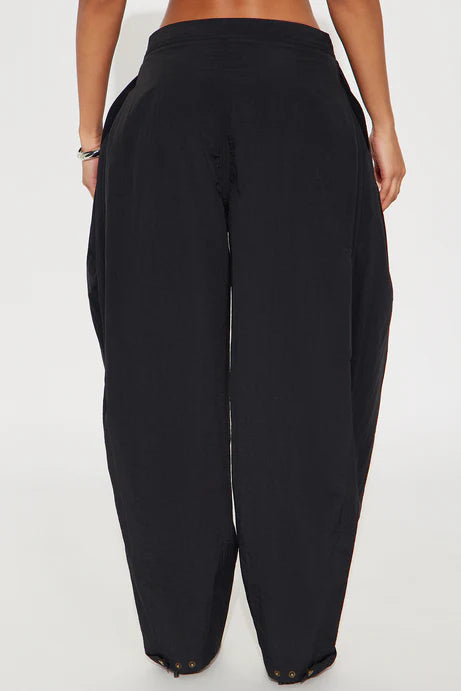 Pantalon coupe-vent en nylon - Noir