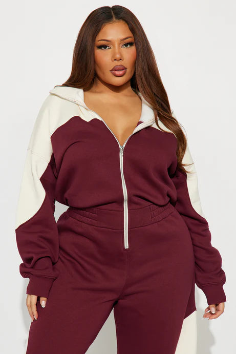 Combinaison polaire Snooze Mode - Bourgogne/combo