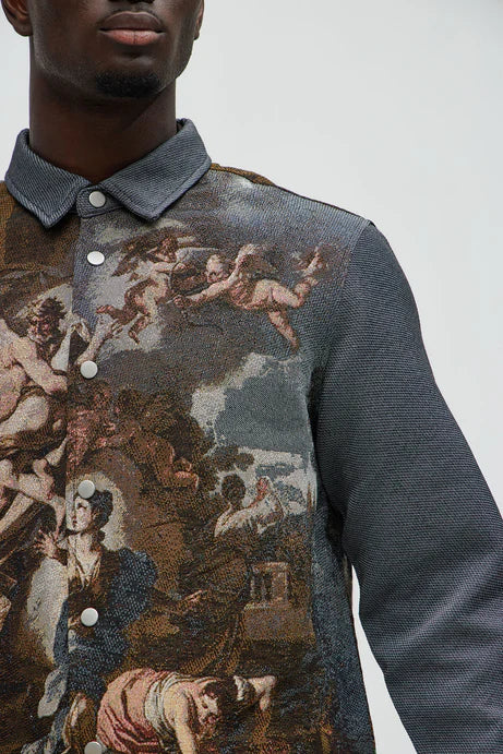 Chemise courte boutonnée Cassiel Tapestry - Multicolore