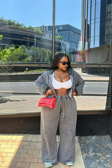 Ensemble de pantalon polaire On The Go - Charbon de bois