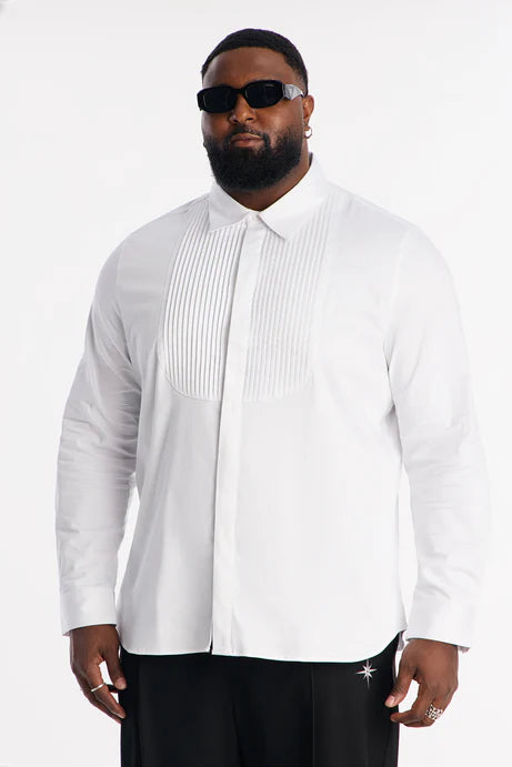 Chemise de smoking Slim Lumina Freedom - Blanc