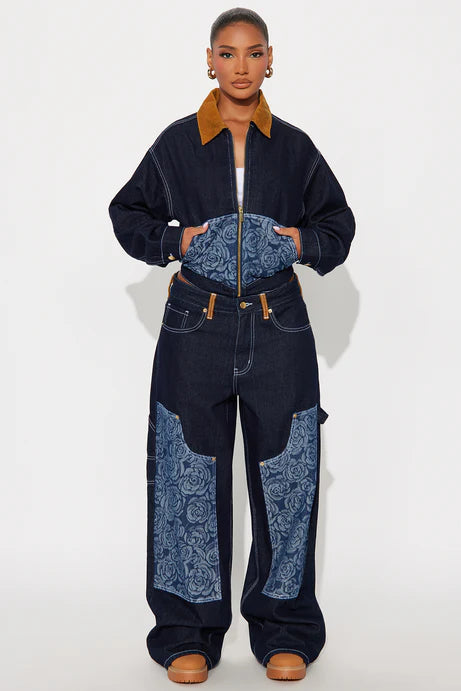 Veste en jean Essex - Denim foncé