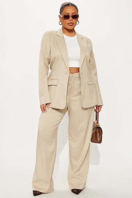 Blazer ajusté Gianna - Tan