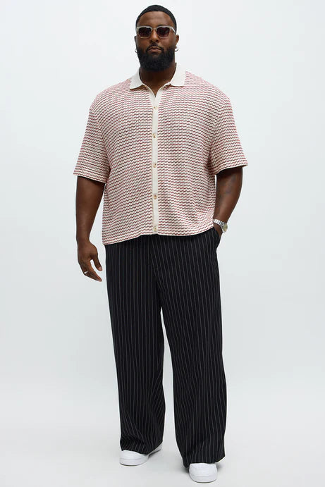 Chemise pull boutonnée à bloc de couleur coupe régulière - Crème/combo