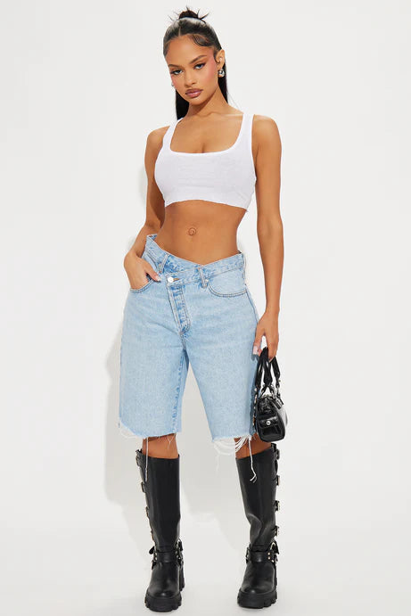 The Crossover Baggy Denim Jorts - Lavage léger