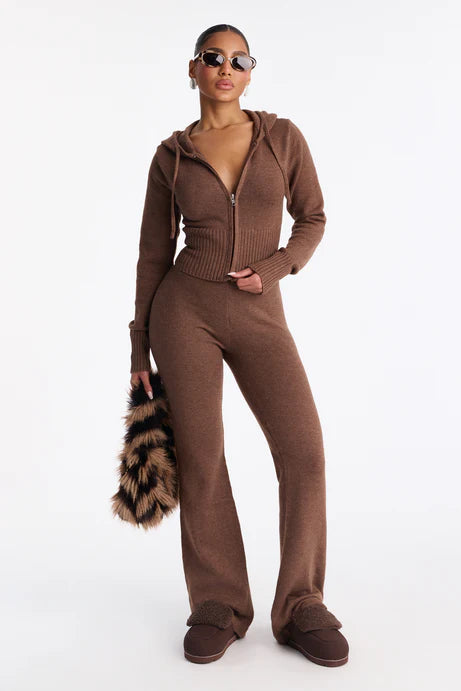 Ensemble de pantalons de pull CozyCash - Châtaignier