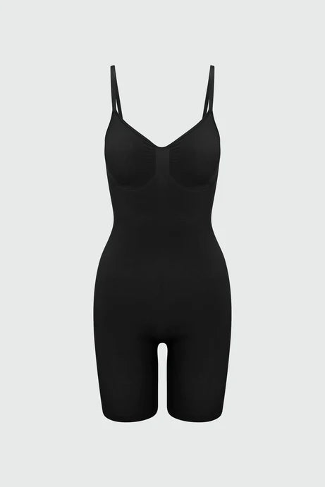 Body de formation de cuisse à compression forte sans couture Nova Sculpt - Noir