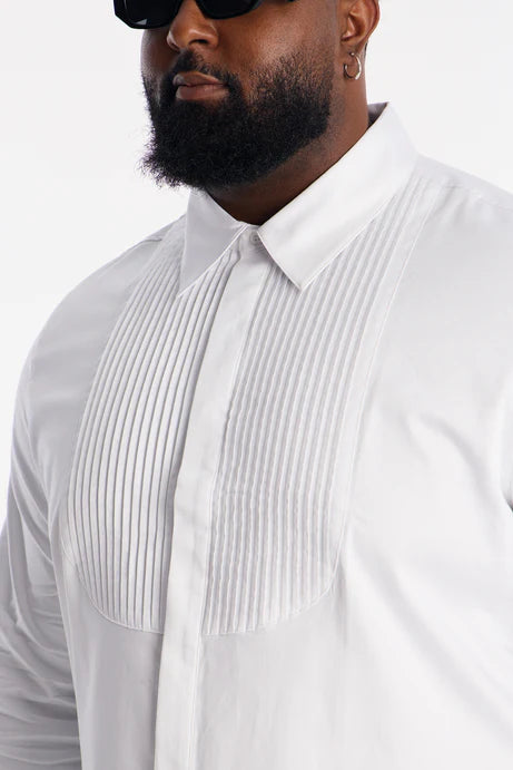 Chemise de smoking Slim Lumina Freedom - Blanc