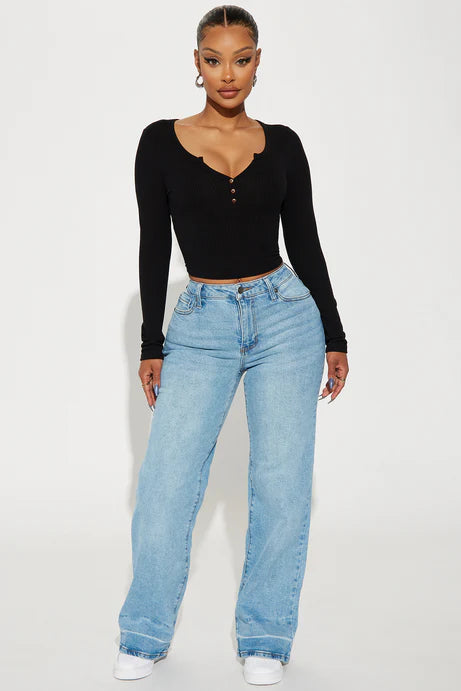 Haut à manches longues Lora - Noir