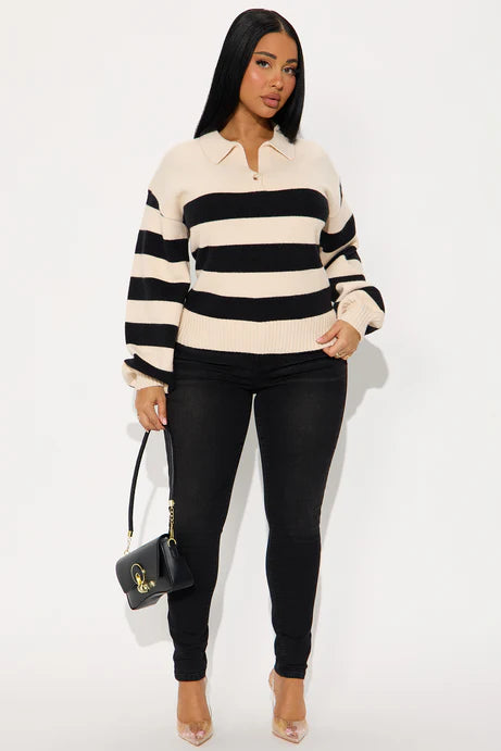 Pull rayé A Daily Thing - Noir/combo