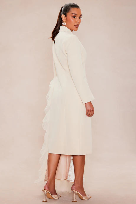 Blazer en tulle Katie - Crème