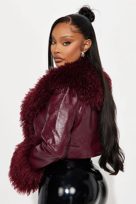 Manteau en similicuir ne peut pas être reproduit - Bourgogne