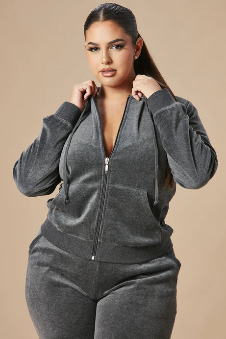 L'ensemble original de velours Trendsetter - Charbon de bois