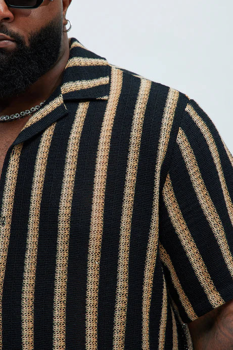 Chemise texturée Peyton - Noir/combo