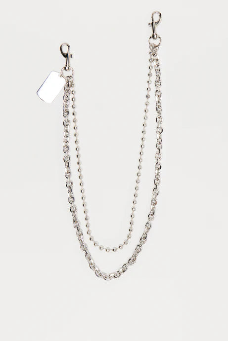 Chaîne de chien empilée Lullaby - Argent