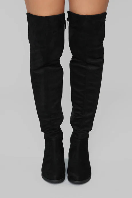 Botte Marja au-dessus du genou - Noir