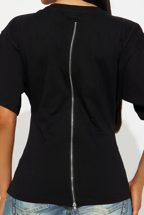 T-shirt ajusté Jayden - Noir